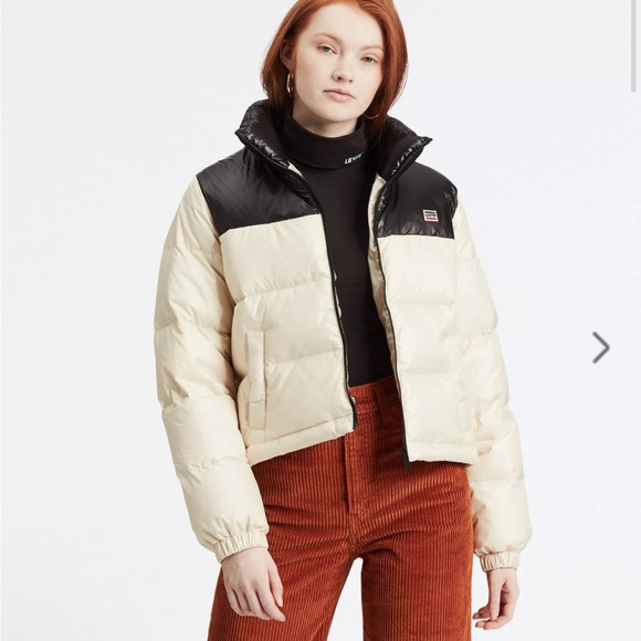 Levi's Jackets & Blazers - Levi's Black & Cream Puffer Jacket - Size S